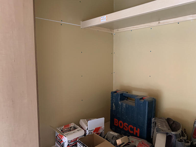 和室リフォーム施工中　収納取付け｜滋賀でリフォームするなら匠工房