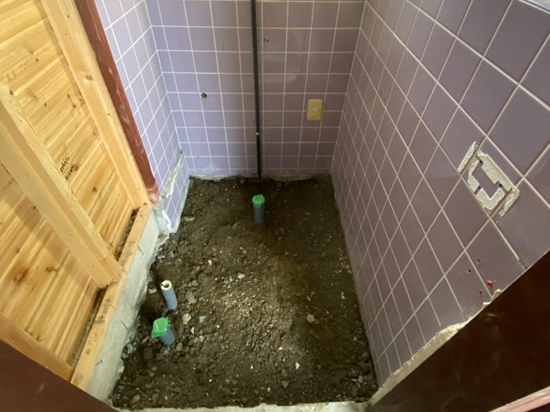 トイレリフォーム施工中　トイレ解体しました｜滋賀でリフォームするなら匠工房