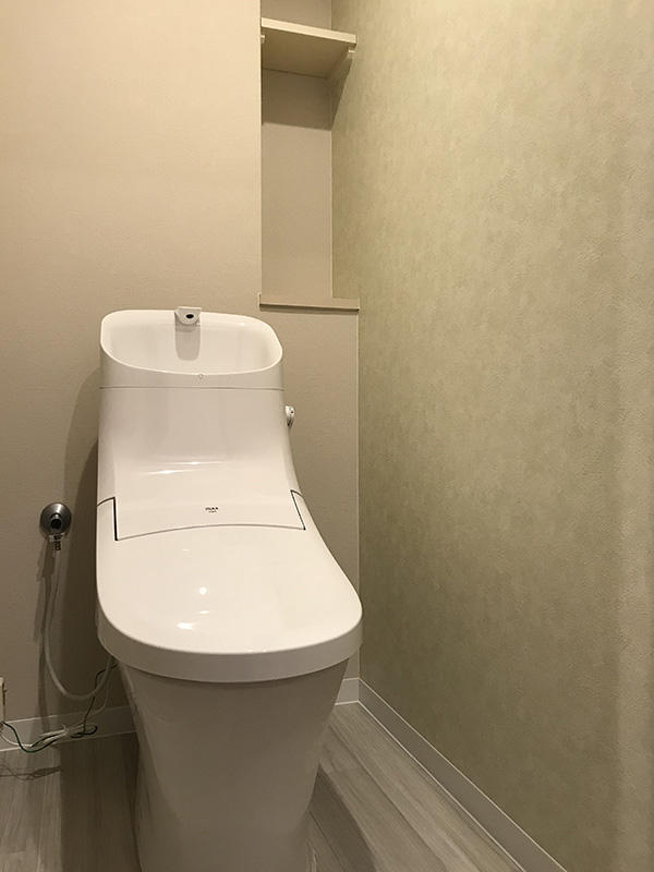 マンションリフォーム完成　アクセントクロス｜滋賀でリフォームするなら匠工房