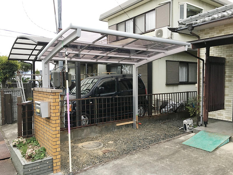 サイクルポートリフォーム施工事例
