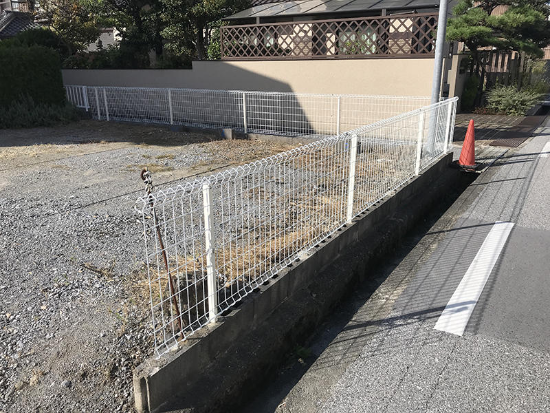 フェンスリフォーム完成　メッシュフェンス｜滋賀でリフォームするなら匠工房