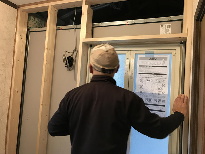 お風呂　組立　システムバス　洗面