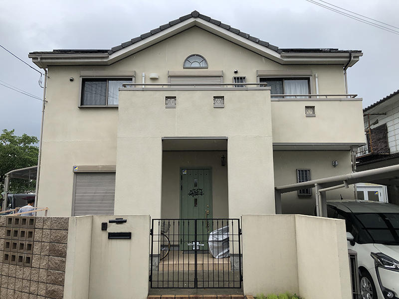 外壁リフォーム施工前　外壁｜滋賀でリフォームするなら匠工房