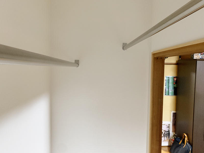 収納リフォーム完成　パイプハンガー｜滋賀でリフォームするなら匠工房