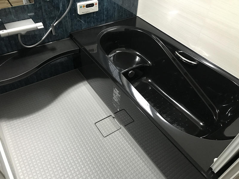 お風呂リフォーム完成　高級感のある浴槽｜滋賀でリフォームするなら匠工房