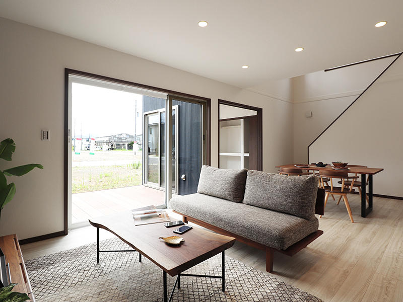 新築ゼロキューブ完成　リビング｜滋賀で家を建てるなら匠工房
