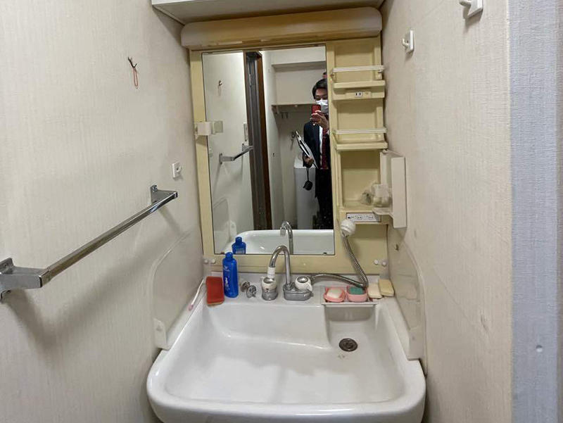 マンションリフォーム施工前 洗面|滋賀でリフォームするなら匠工房