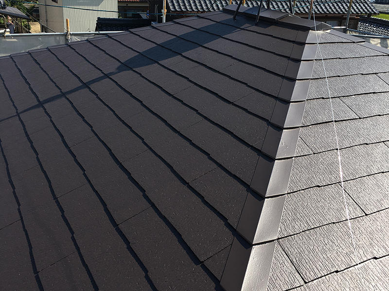 外装リフォーム完成　屋根：バイエルンブラウン｜滋賀でリフォームするなら匠工房