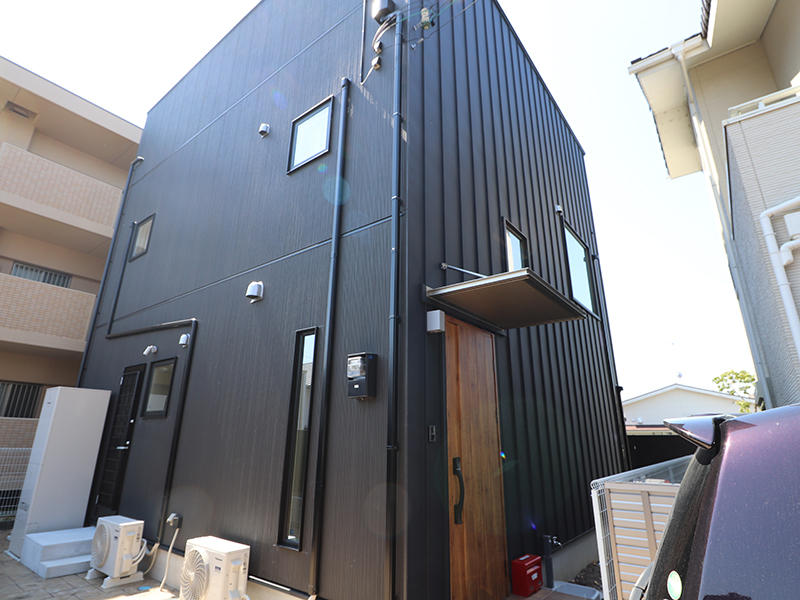 ゼロキューブ完成　外壁｜滋賀で家を建てるなら匠工房