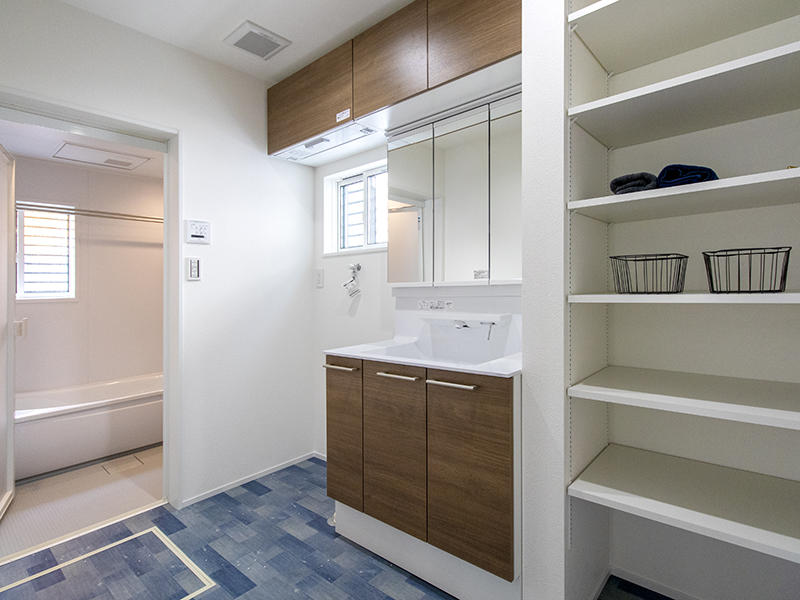 注文住宅新築事例　洗面脱衣室｜滋賀で家を建てるなら匠工房