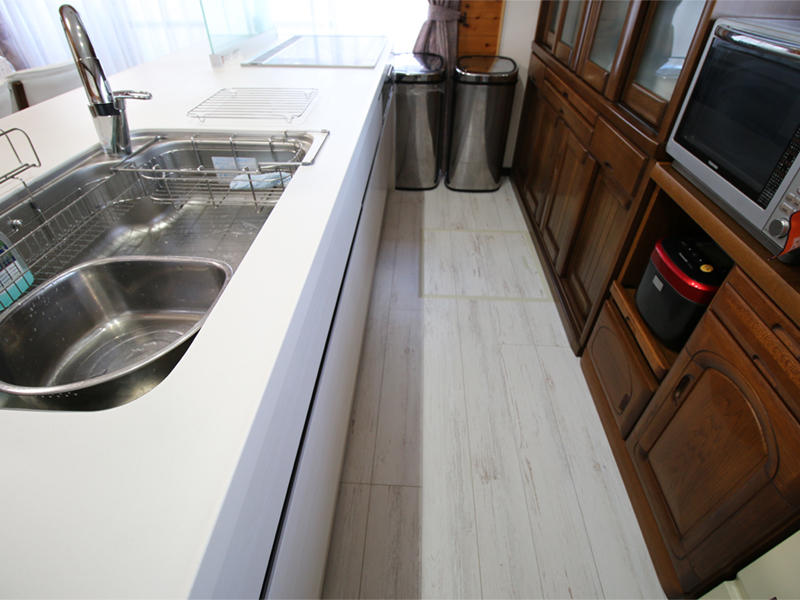 フロア　床　フローリング　施工事例