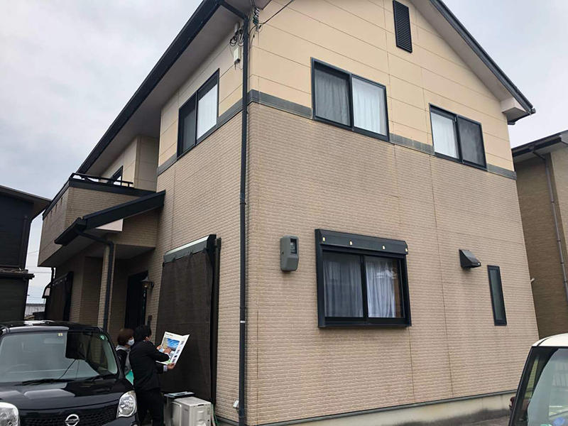 外壁塗装リフォーム施工前 外観|滋賀でリフォームするなら匠工房