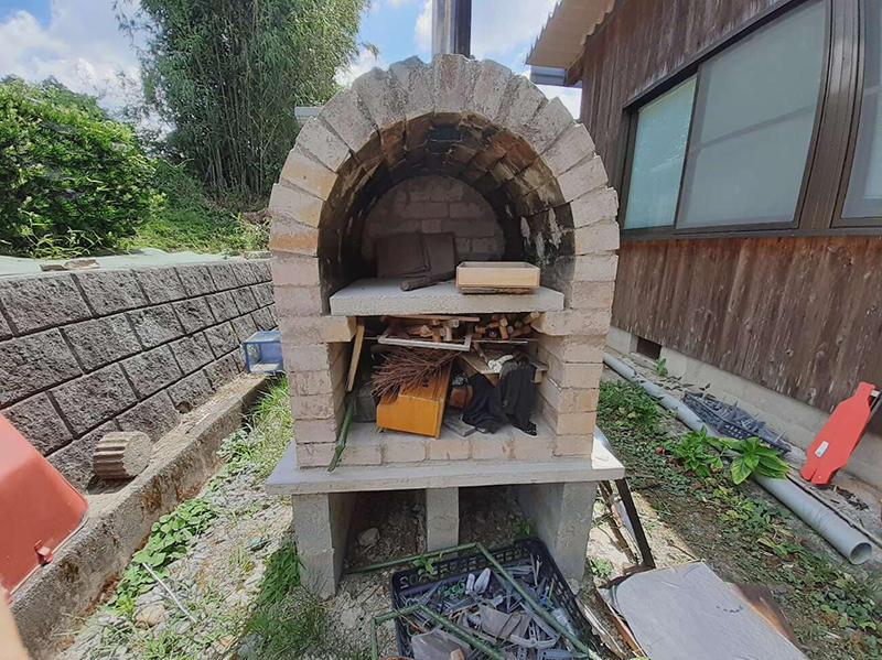 和室から洋室リフォーム施工前　ピザ窯｜滋賀でリフォームするなら匠工房