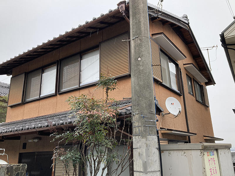 外壁塗装リフォーム施工前 外観|滋賀でリフォームするなら匠工房