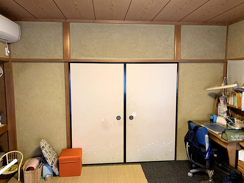 和室リフォーム施工前 じゅ楽壁|滋賀でリフォームするなら匠工房