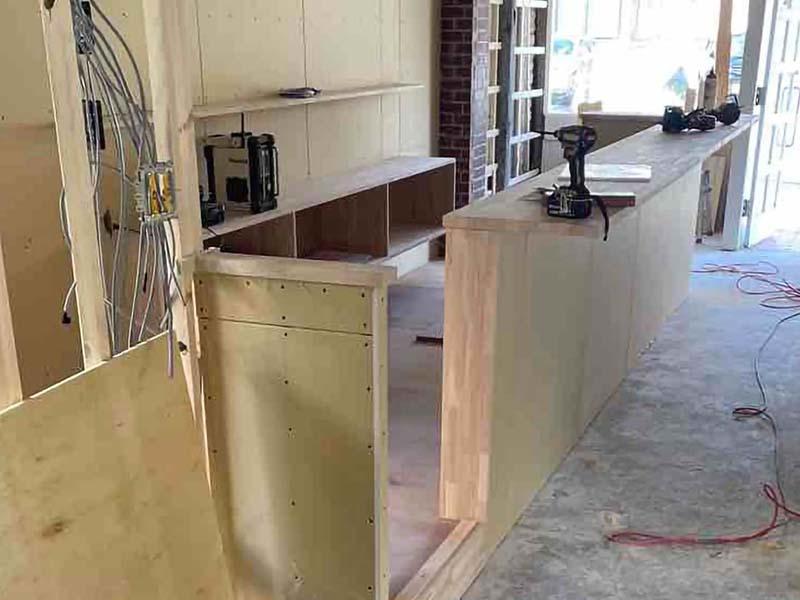 野洲市 店舗リフォーム カウンター造作｜滋賀でリフォームするなら匠工房