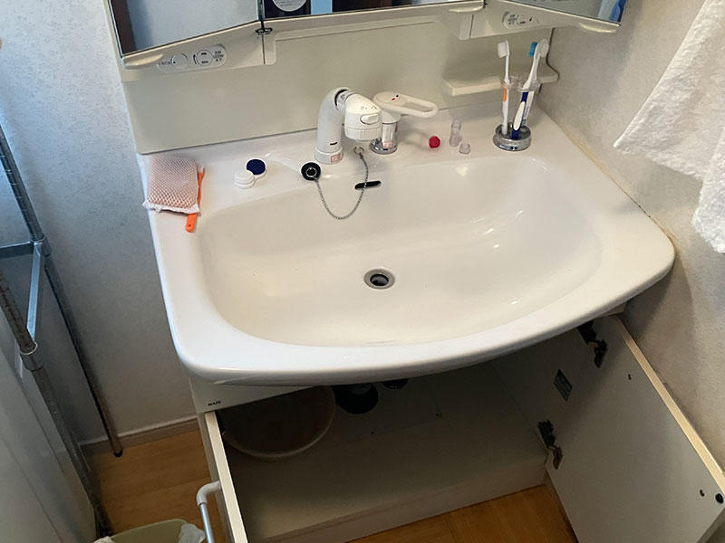 大津市 洗面リフォーム 施工前|滋賀でリフォームするなら匠工房