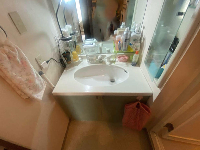 大津市 洗面リフォーム 施工前|滋賀でリフォームするなら匠工房