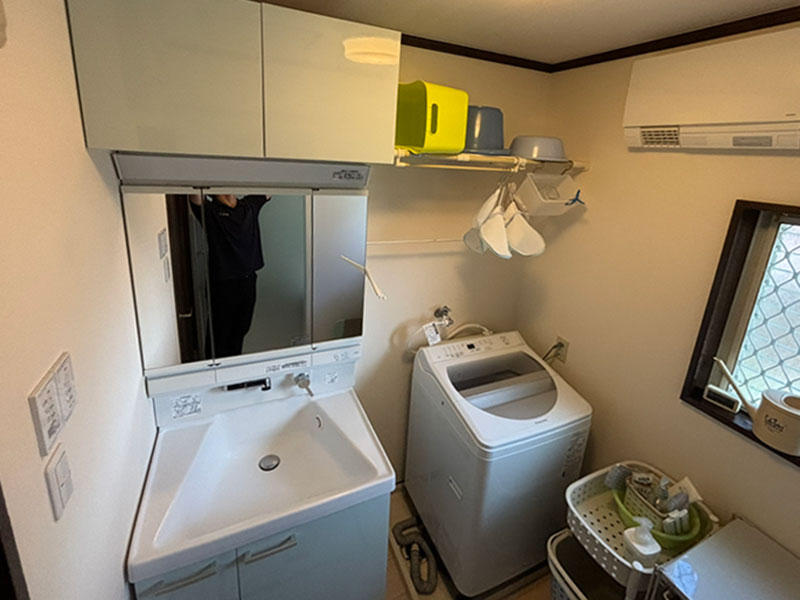 甲賀市 洗面リフォーム 施工前｜滋賀でリフォームするなら匠工房