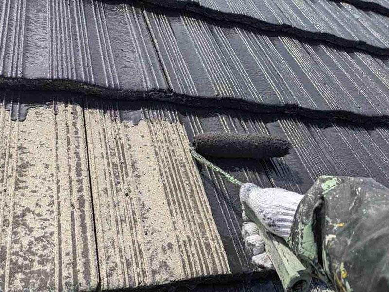 野洲市 屋根塗装 施工中｜滋賀でリフォームするなら匠工房