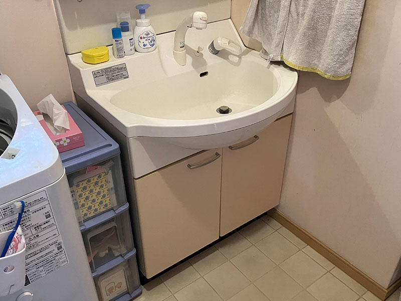 甲賀市 洗面リフォーム施工前｜滋賀でリフォームするなら匠工房