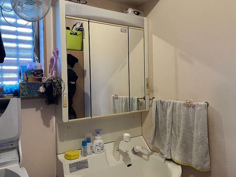 滋賀県 洗面リフォーム施工前｜滋賀でリフォームするなら匠工房