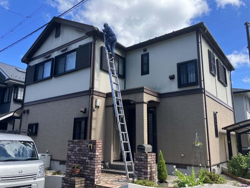 大津市 外壁塗装 施工前｜滋賀でリフォームするなら匠工房