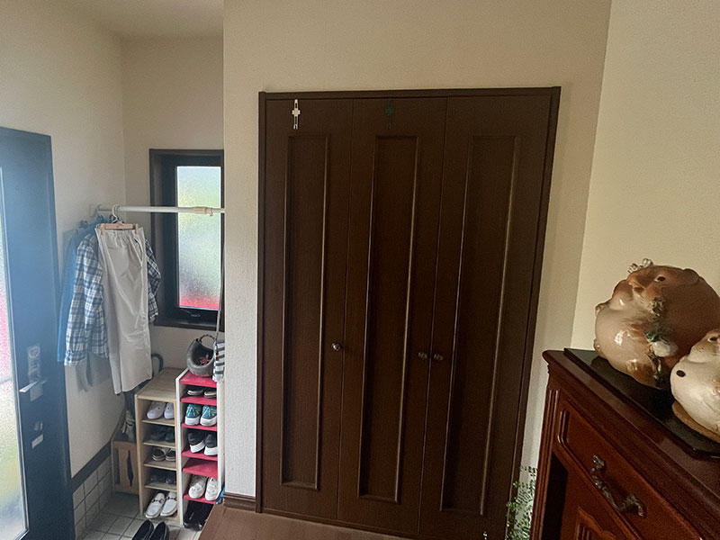 甲賀市 玄関リフォーム 施工前｜滋賀でリフォームするなら匠工房