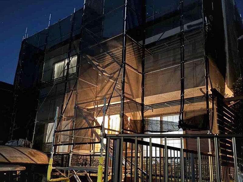 湖南市 外壁塗装 施工中｜滋賀でリフォームするなら匠工房