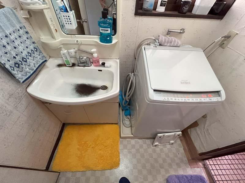 滋賀 洗面リフォーム事例 施工前｜滋賀でリフォームなら匠工房へ