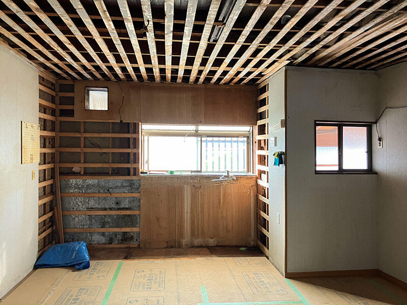 近江八幡市 キッチンリフォーム 施工中｜滋賀でリフォームするなら匠工房