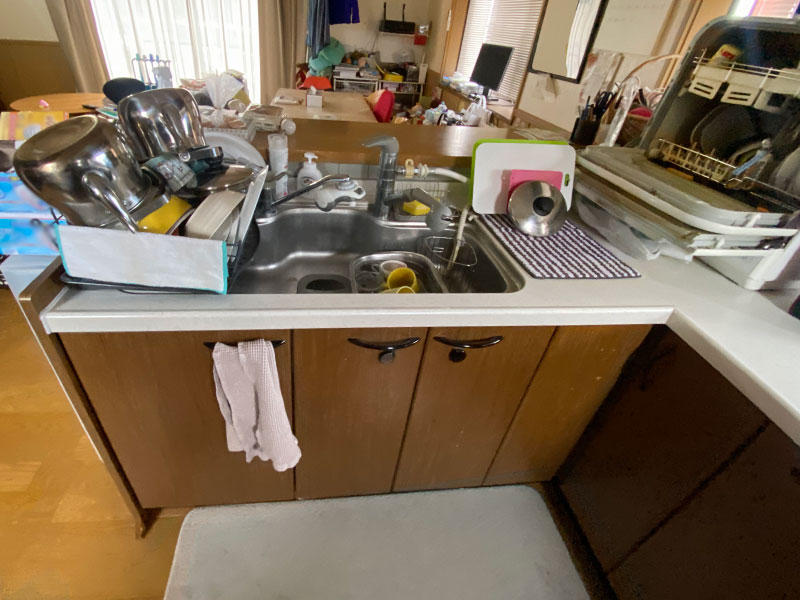 滋賀県 キッチンリフォーム 施工前｜滋賀でリフォームするなら匠工房