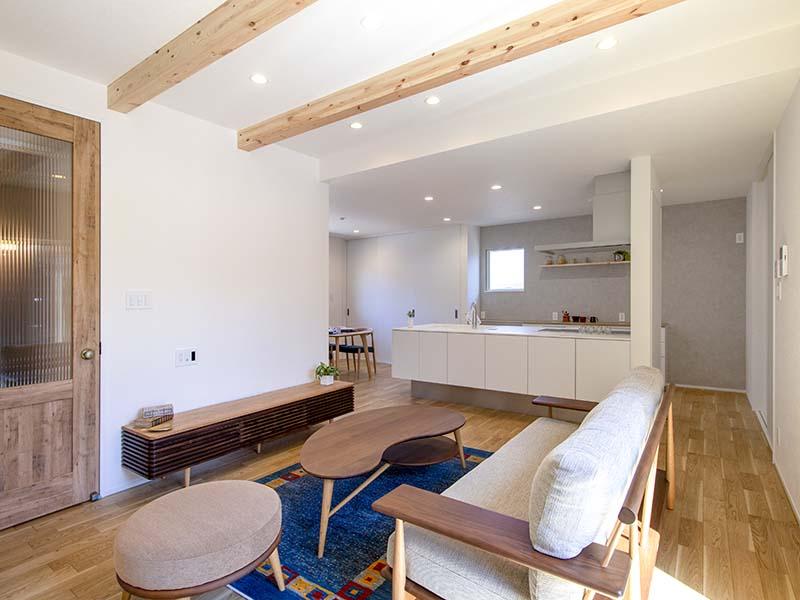 甲賀市注文住宅の新築施工事例 リビング｜滋賀で新築なら匠工房へ