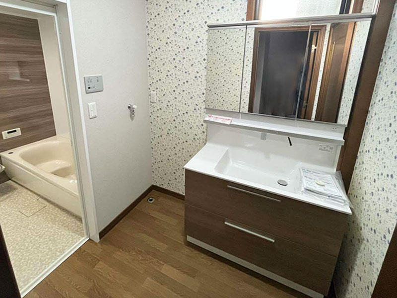 長浜市 洗面リフォーム 施工後|滋賀でリフォームするなら匠工房