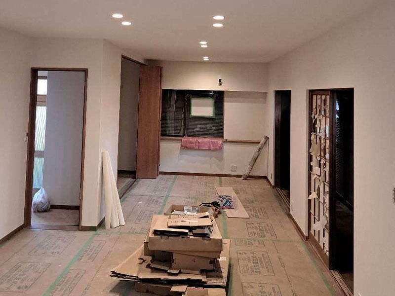 甲賀市 内装リフォーム5 施工中|滋賀でリフォームするなら匠工房