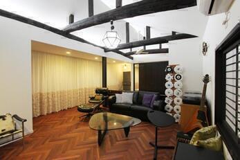 離れをリビング兼寝室へ変更